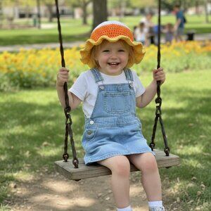Kids CrochetCandy Corn Hats New